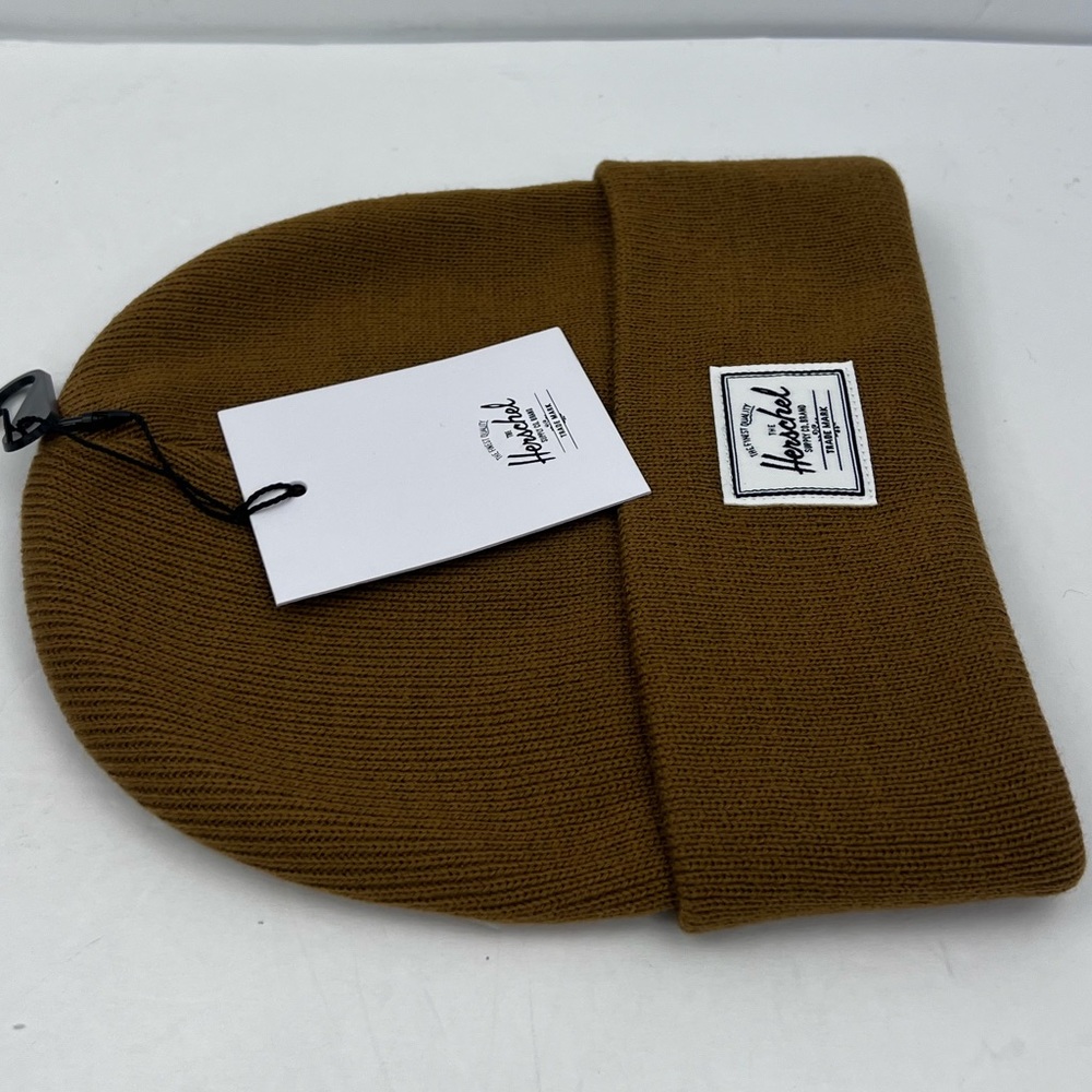 HERSCHEL SUPPLY CO. CAMEL COLOR, DOUBLE LINED VERY WARM BEANIE,UNISEX, ONE SIZE - Picture 11 of 16